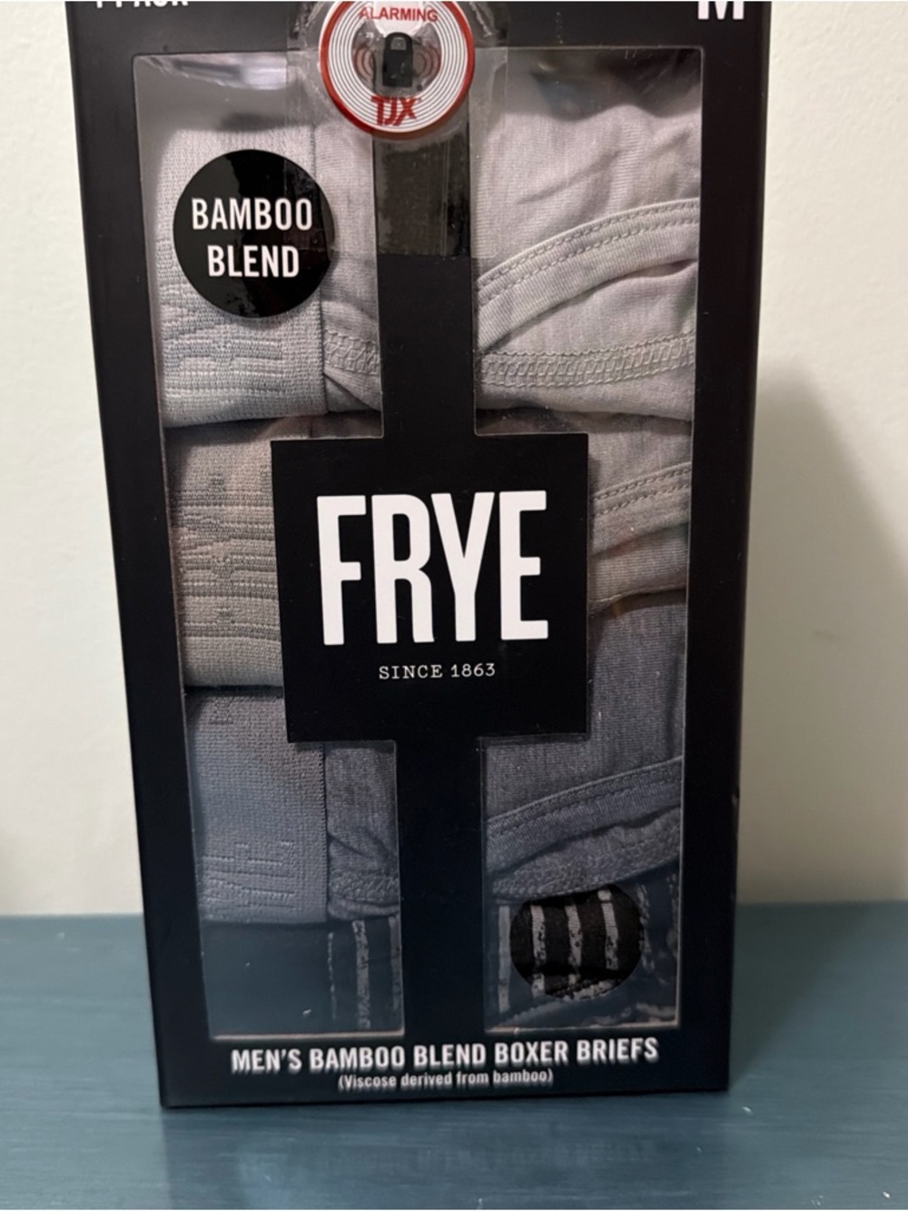 Frye Black Men's Bamboo Blend Boxer Briefs - 4 Pack